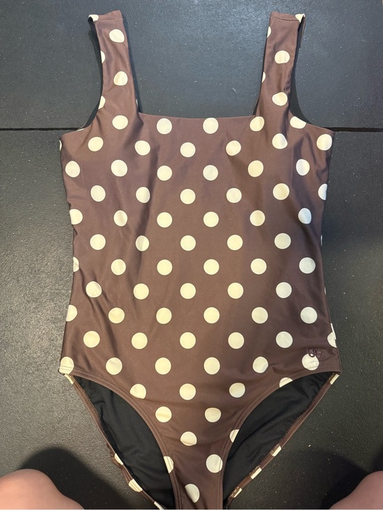 Albion Other - Albion Brown Polka Dot One-Piece Swimsuit brand new